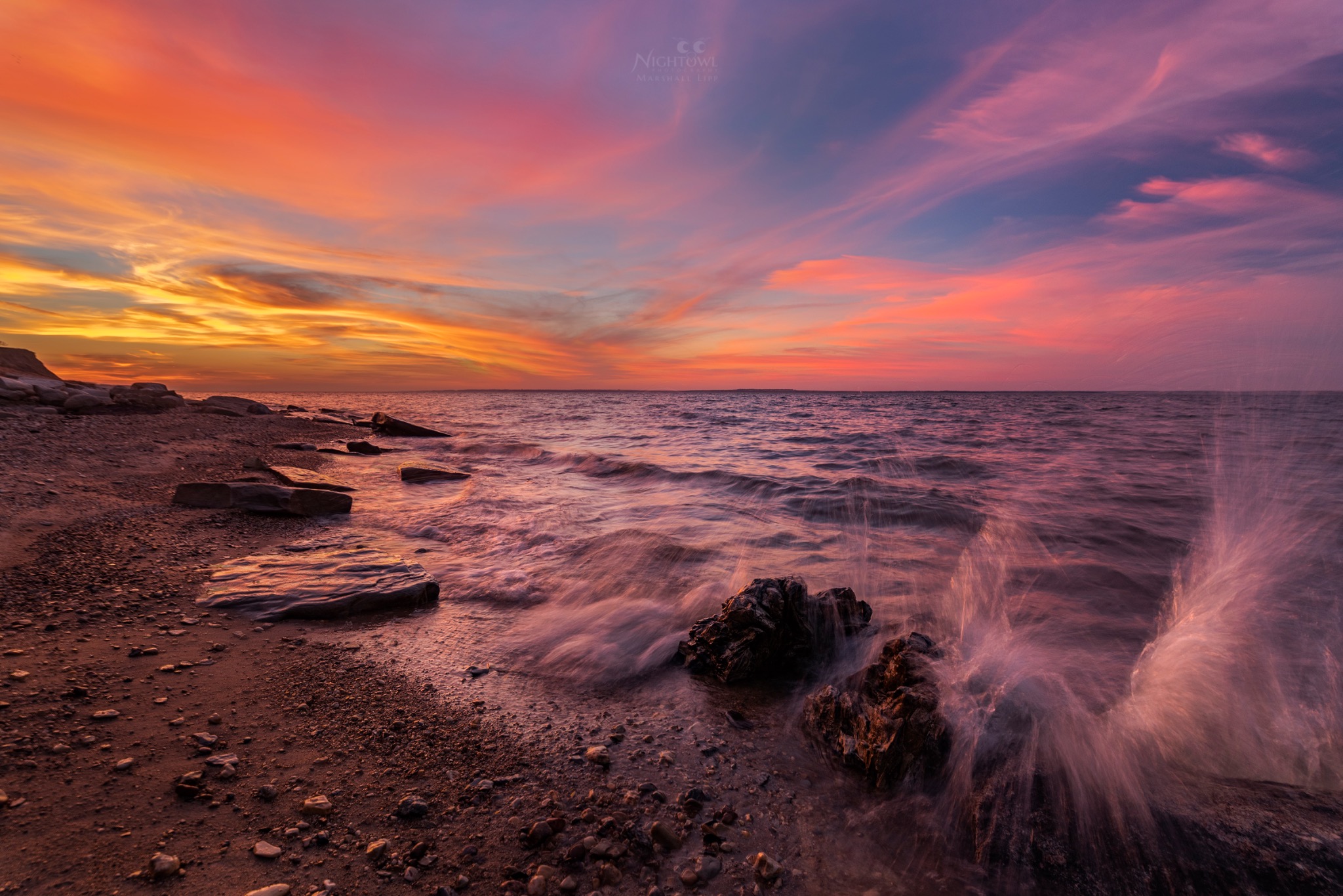 The last light on the water