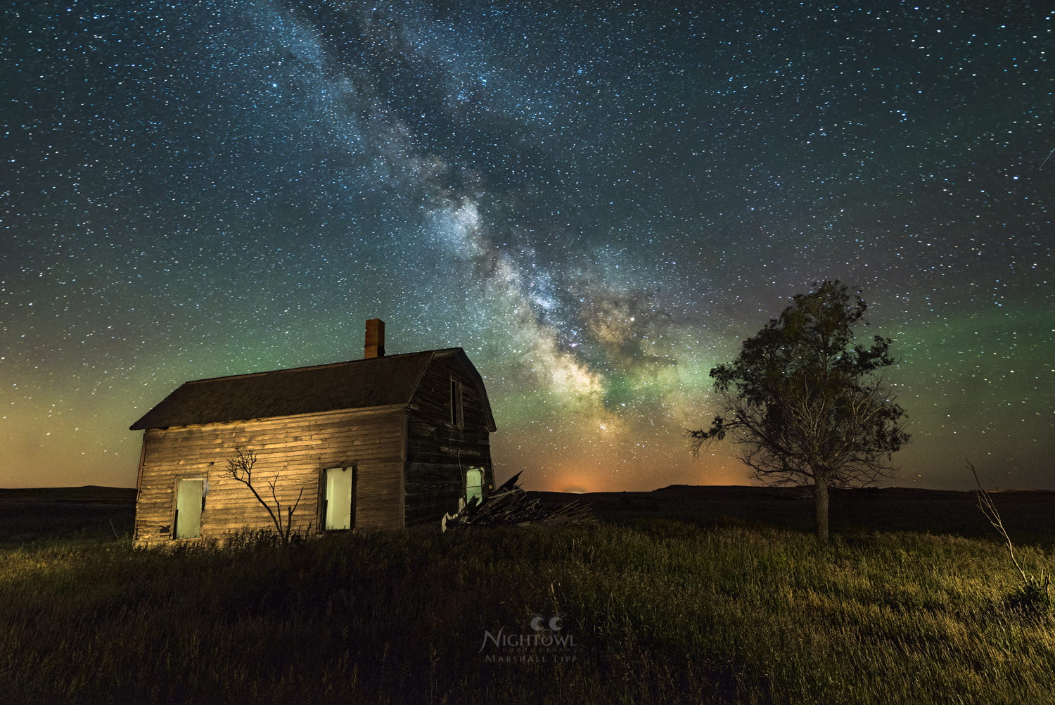 The homestead beneath the Milky Way