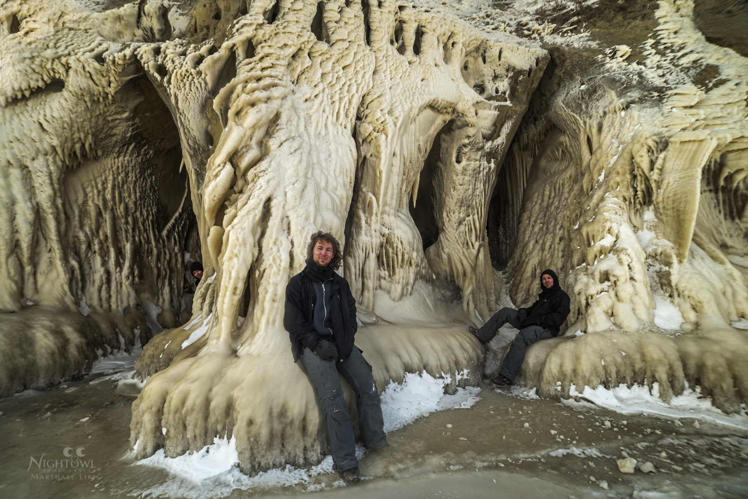 Winter beneath the sea stacks