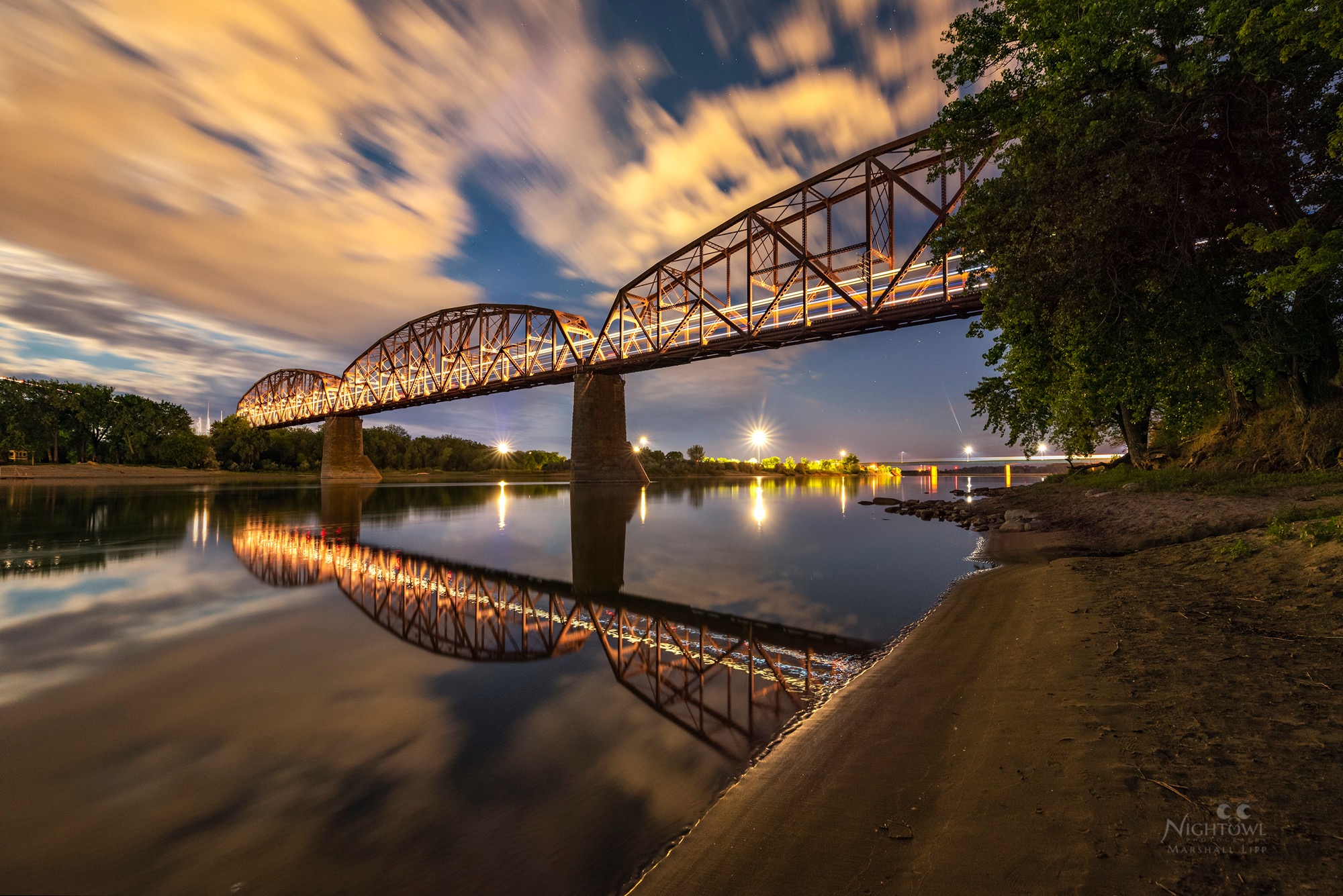 The bridge after dark