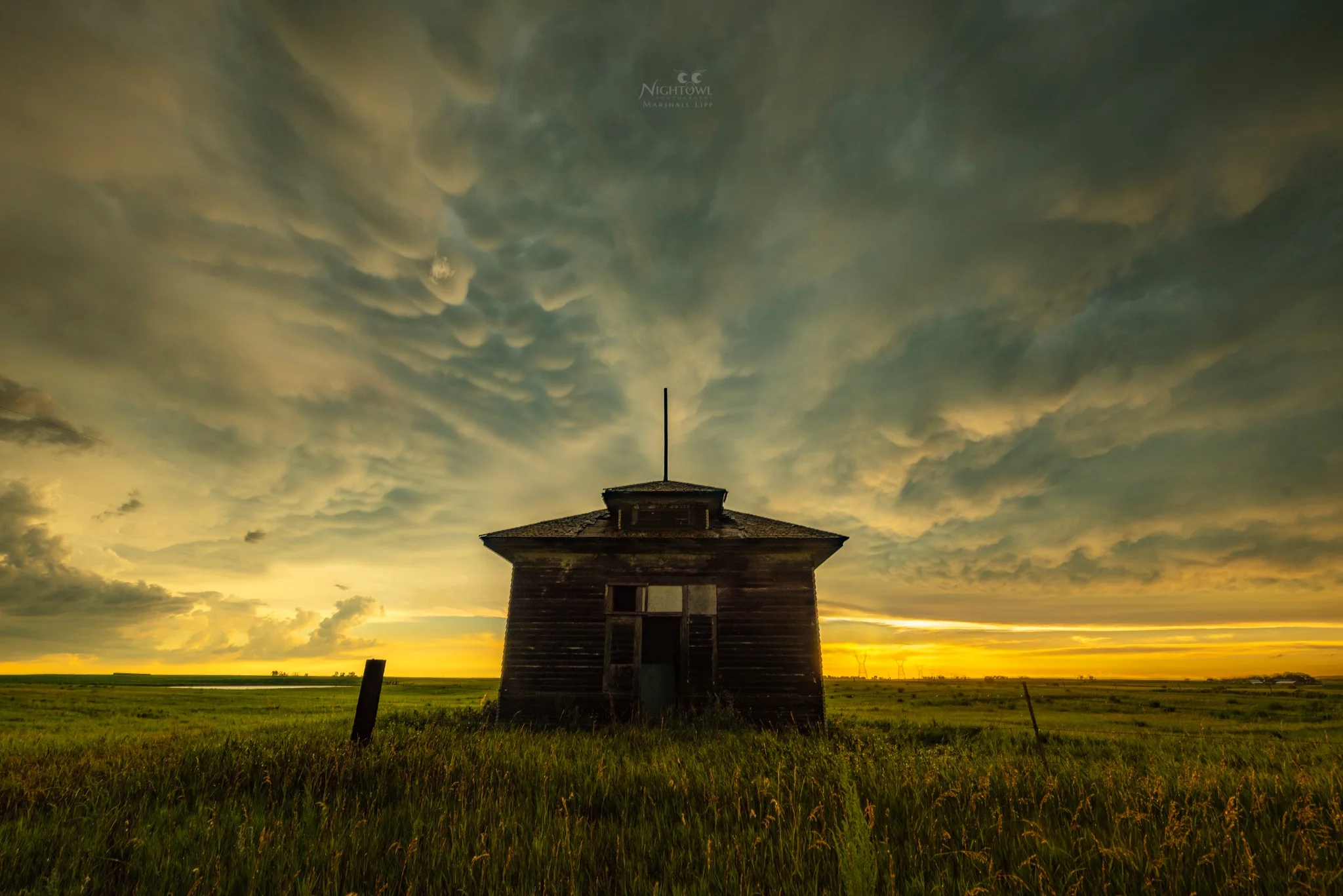 Last light on the homestead