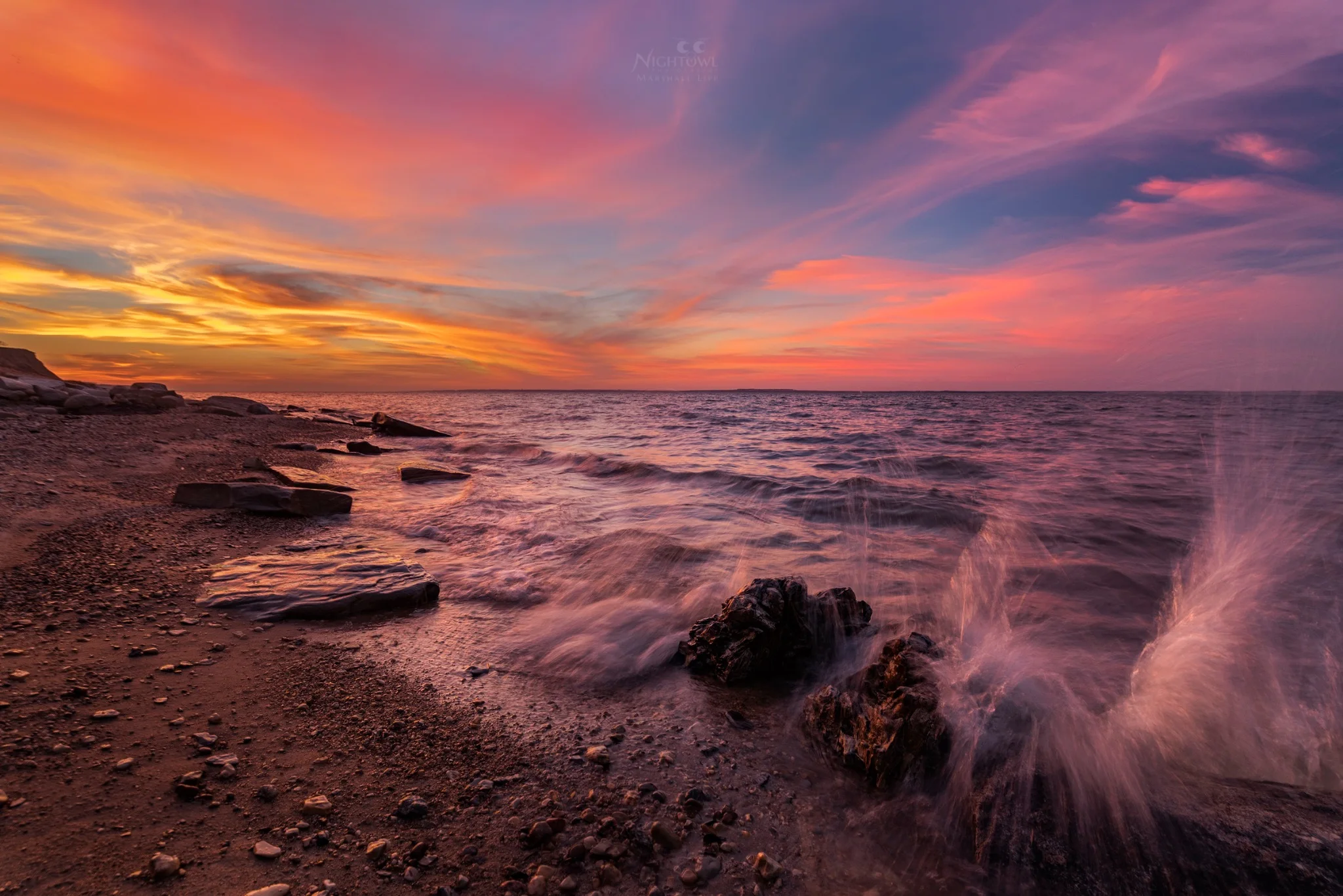 The last light on the water