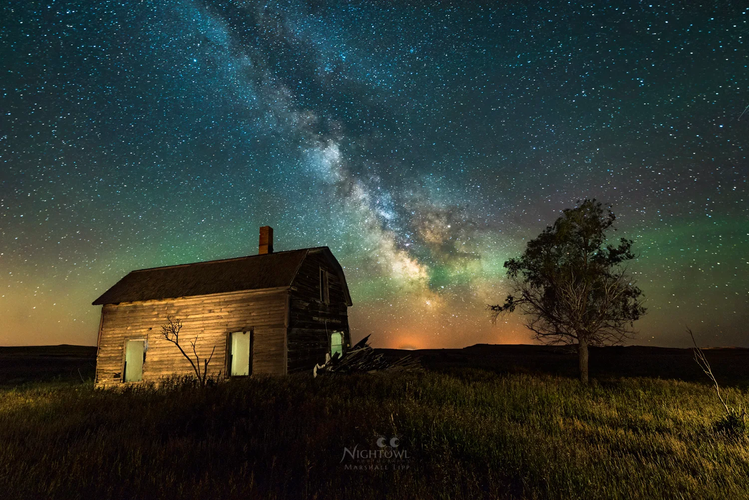 The homestead beneath the Milky Way