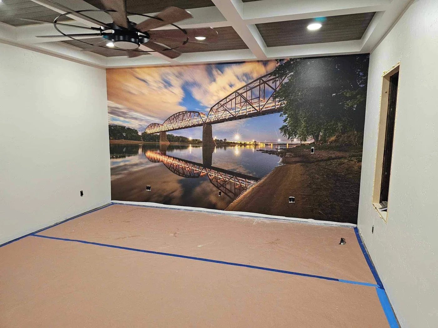 Full-wall aluminum print example